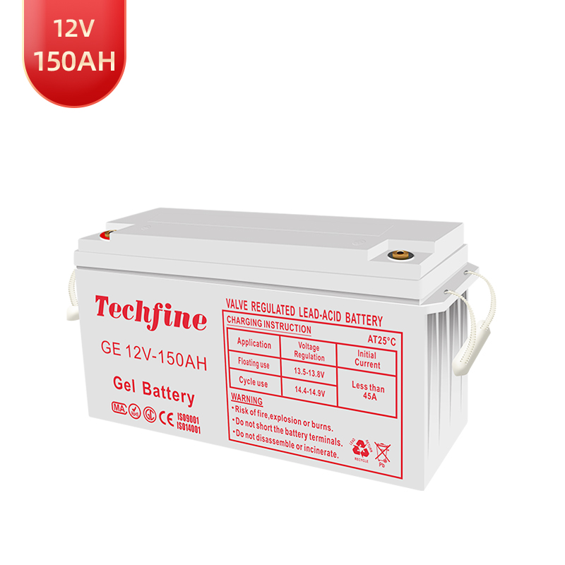 Techfine Solarbatterie 12V 150AH Gelbatterie netzunabhängig